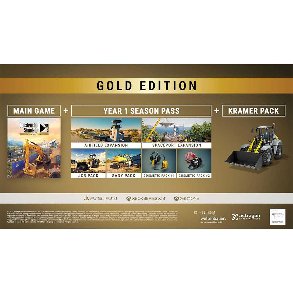 【一起玩】PS5 模擬建築 黃金版 中英日文歐版 Construction Simulator Gold Edition