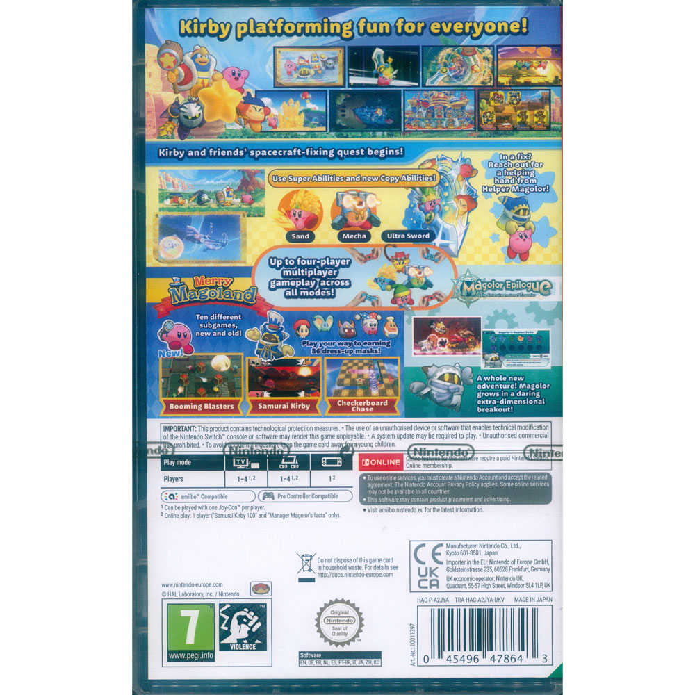 【一起玩】 NS Switch 星之卡比 Wii 豪華版 中文歐版 KIRBY 卡比之星 卡比 星之卡比Wii豪華版