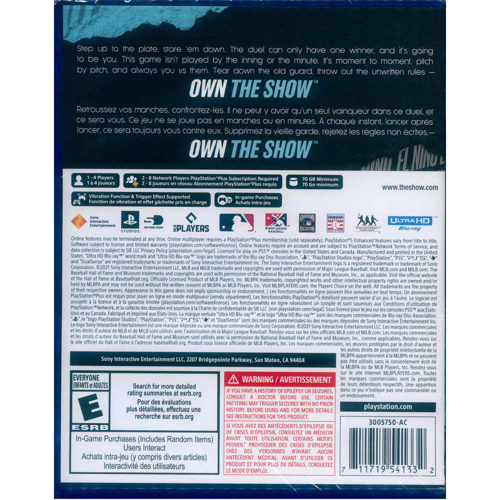 【一起玩】PS5 美國職棒大聯盟 21 英文美版 MLB 21 The Show 美職 棒球