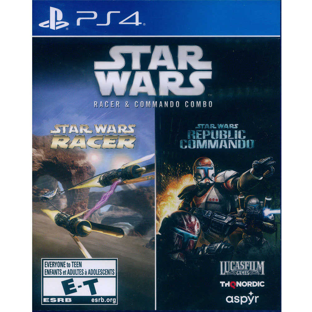 【盒損】PS4 星際大戰極速飛梭與突擊隊組合 中日英文美版 Star Wars Racer and Commando