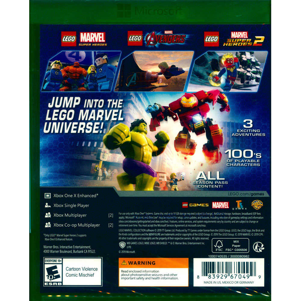 【一起玩】XBOX ONE 樂高漫威 合輯典藏完整版 中英文美版 Lego Marvel