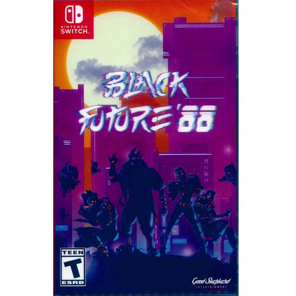 (新品瑕疵：外盒、外封面紙輕微瑕) NS SWITCH 黑色未來  88 中英日文美版 Black Future 88