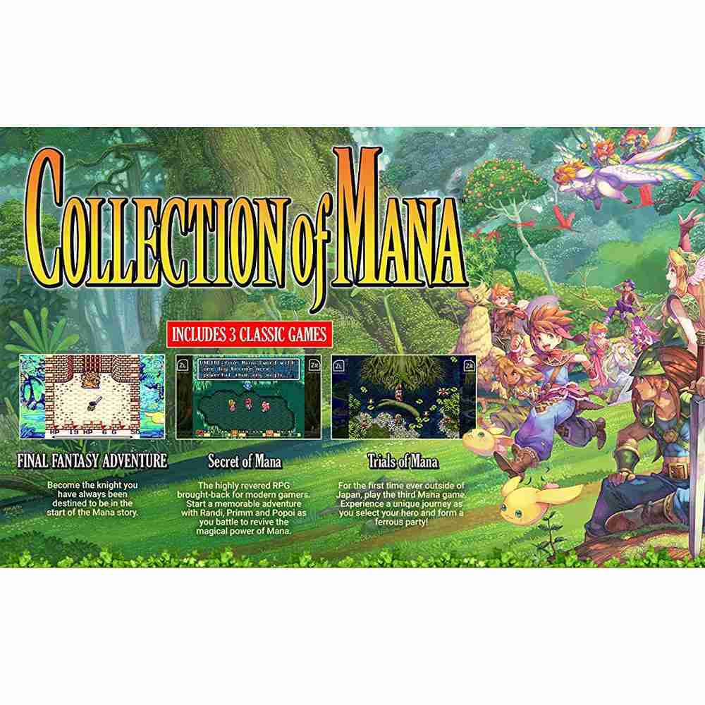 【新品瑕疵-封膜破損】NS SWITCH 聖劍傳說 收藏集  英文美版 Collection of Mana