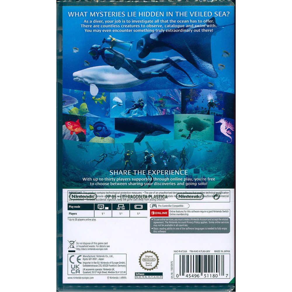 【一起玩】NS SWITCH 永恆蔚藍 流光 中英日文歐版 Endless Ocean: Luminous