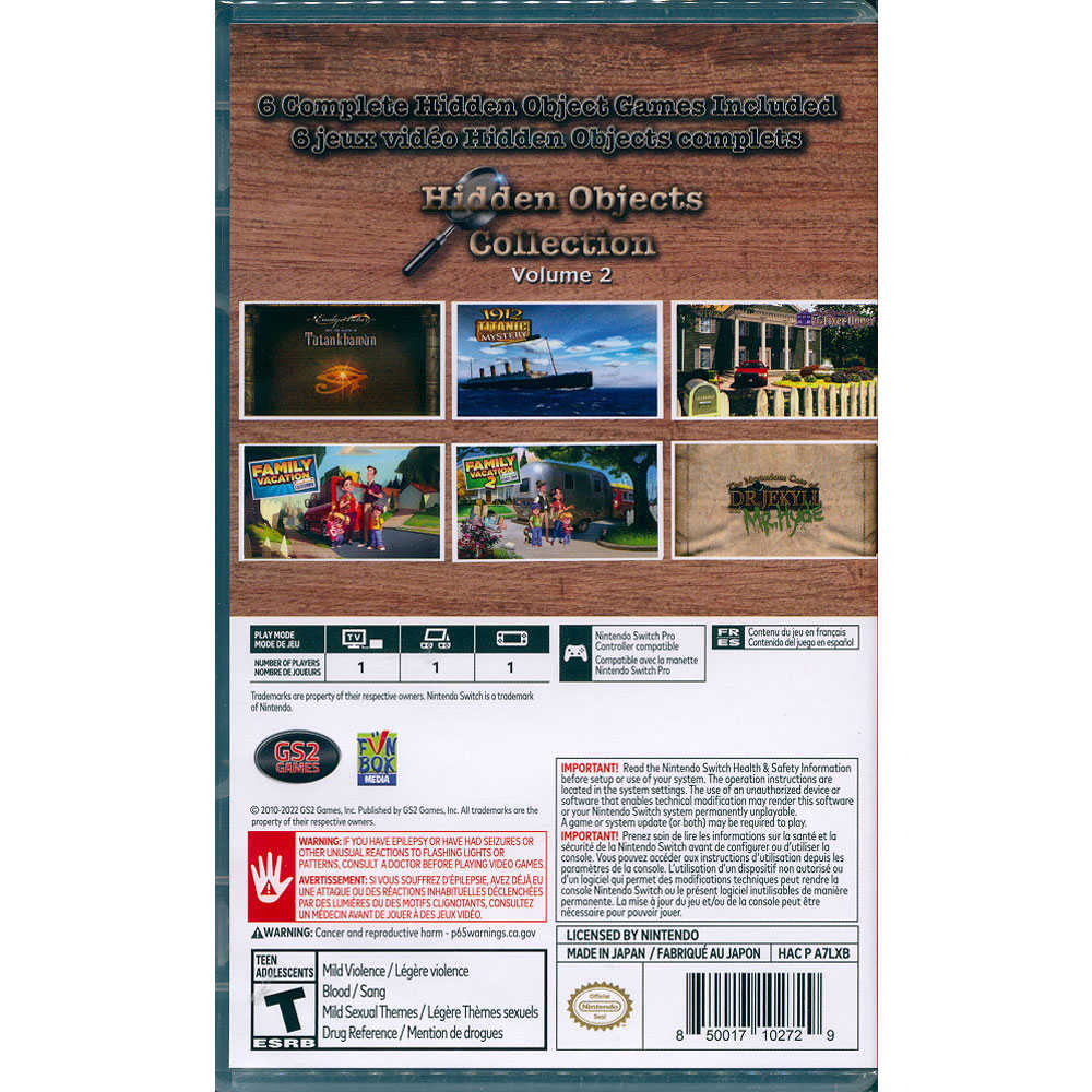 【一起玩】 NS SWITCH 隱藏物品合輯 合輯2 英文美版 Hidden Objects Collection