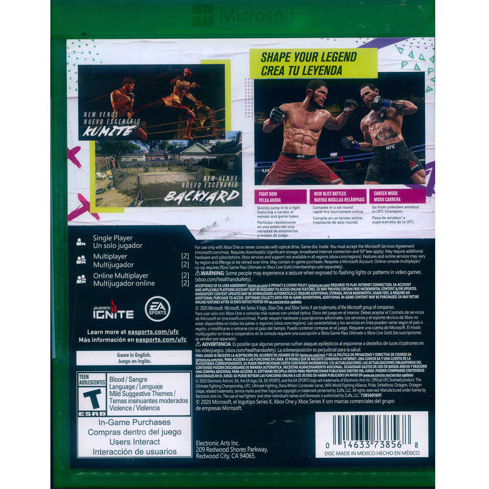 【一起玩】XBOX ONE UFC 終極格鬥王者 4 中英文美版 EA SPORTS UFC 4