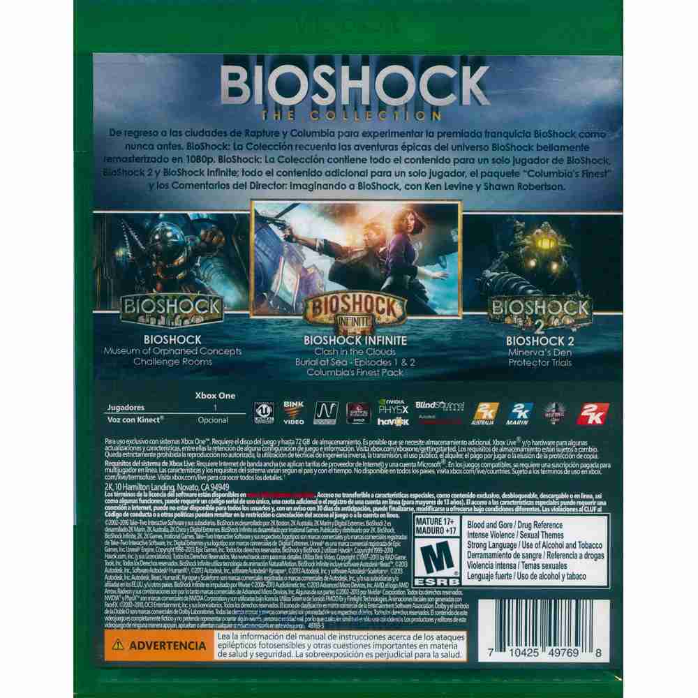 (全新現貨) XBOX ONE 生化奇兵合集 中英文美版 BioShock: The Collection