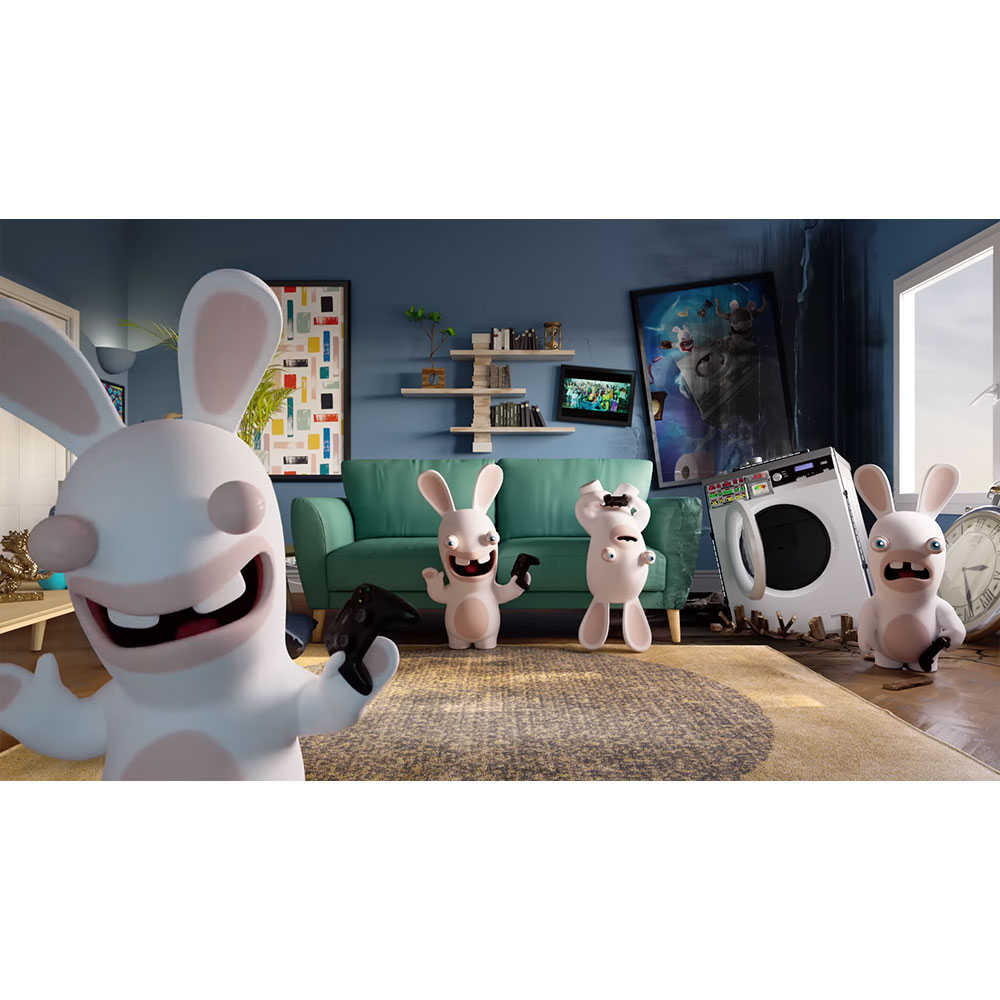 【新品瑕疵，封面割痕】NS SWITCH 瘋狂兔子：傳奇派對 中英日文美版 Rabbids: Party