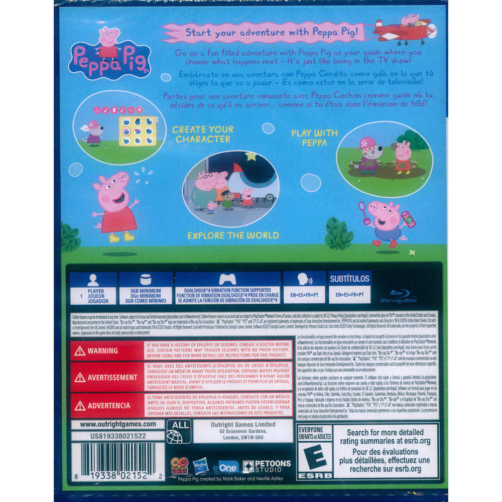 【一起玩】PS4 我的朋友 佩佩豬 中英日文美版 My Friend Peppa Pig