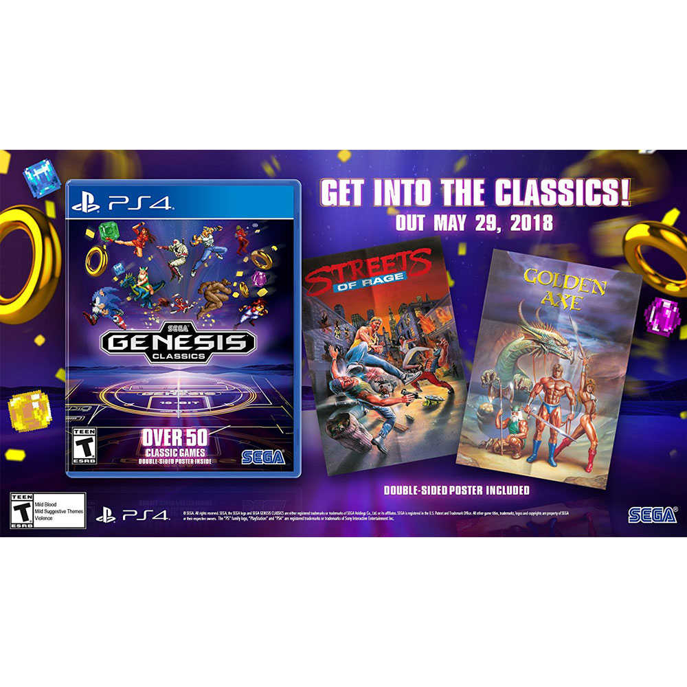 【一起玩】 PS4 SEGA Genesis Classics 經典合輯 英文版 Sega Mega Drive