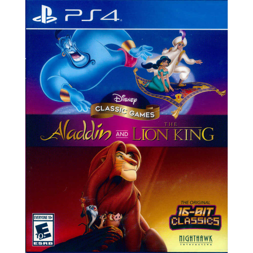 【一起玩】 PS4 迪士尼經典遊戲：阿拉丁和獅子王 英日文美版 Disney Classic Ga