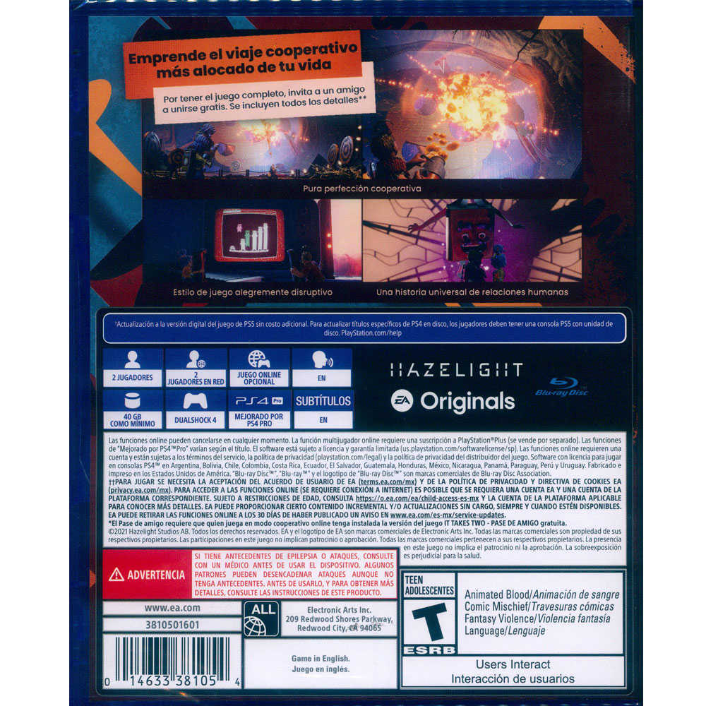 【一起玩】PS4 雙人成行 中英日文美版 It Takes Two