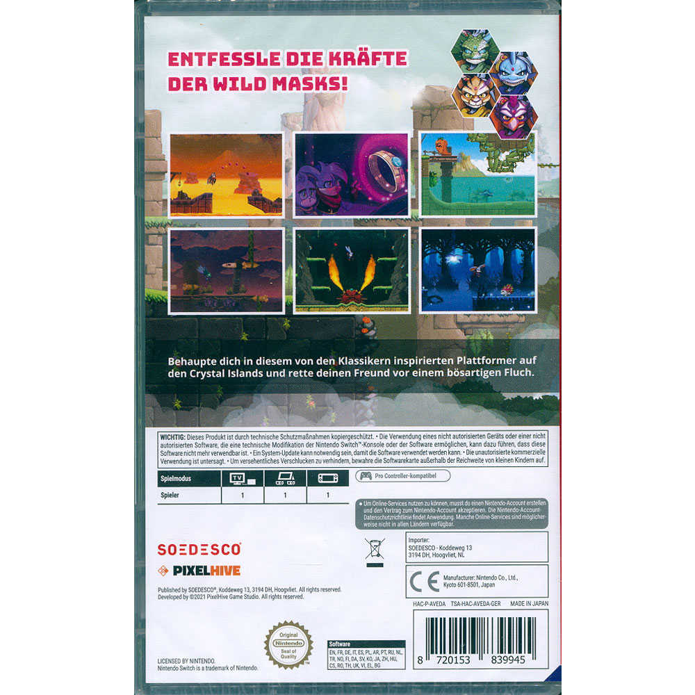 【一起玩】NS SWITCH 風與狂野面具 中文版 Kaze and the Wild Masks