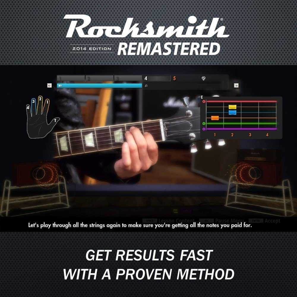 (現貨全新) PS4 搖滾史密斯 2014 重製版 英文歐版(附音源線) Rocksmith 201