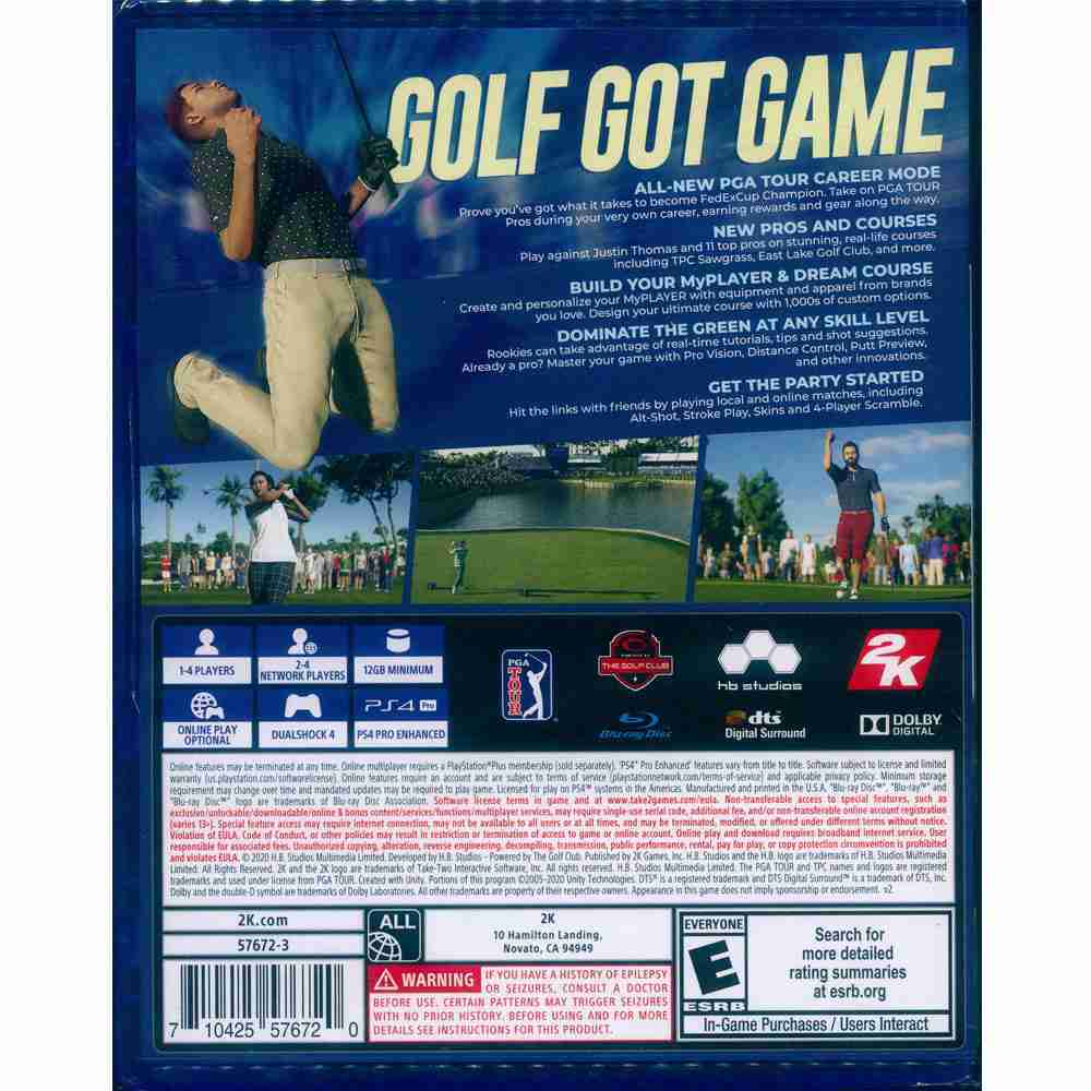 【一起玩】PS4 PGA 巡迴賽 2K21 中英文美版 PGA TOUR 2K21 一起玩電玩數位館線上購物 有閑購物