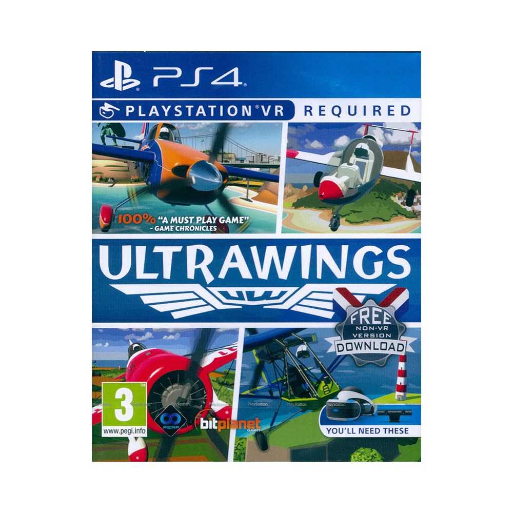 【新品瑕疵(盒損)】PS4 PSVR 飛行模擬體驗 英文歐版 Ultrawings