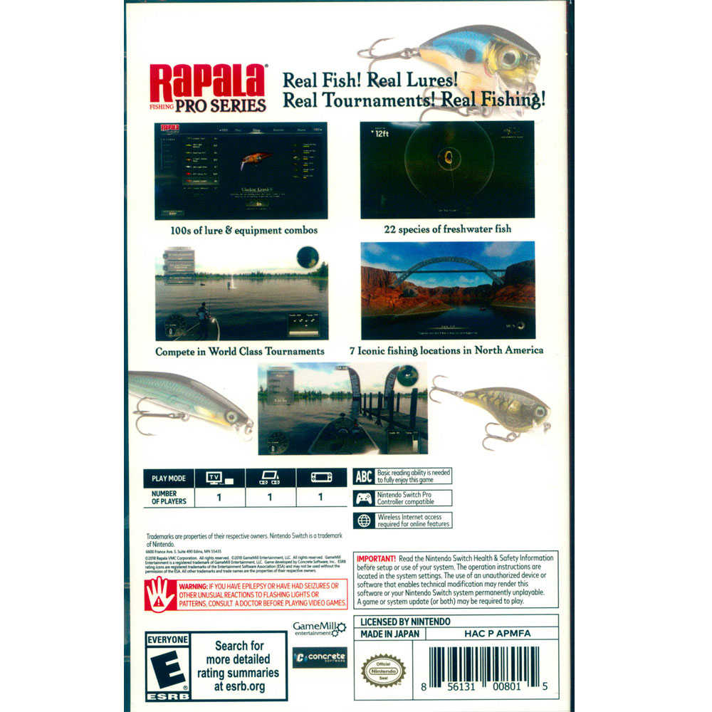 【一起玩】NS SWITCH  拉帕拉釣魚 Pro 系列 英文美版 Rapala Fishing