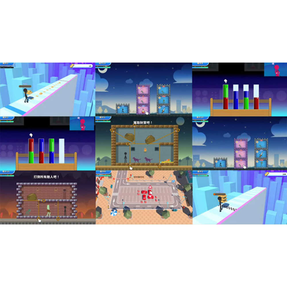 【一起玩】NS SWITCH 似曾相識的那些遊戲都換火柴人當主角了，你真的能夠順利通關嗎？1+2 中英日文日版