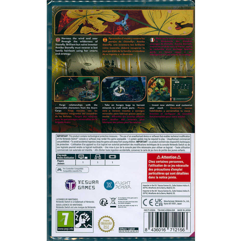 【一起玩】NS SWITCH 蟲蟲戰機 石蠅 中英日文歐版 Stonefly