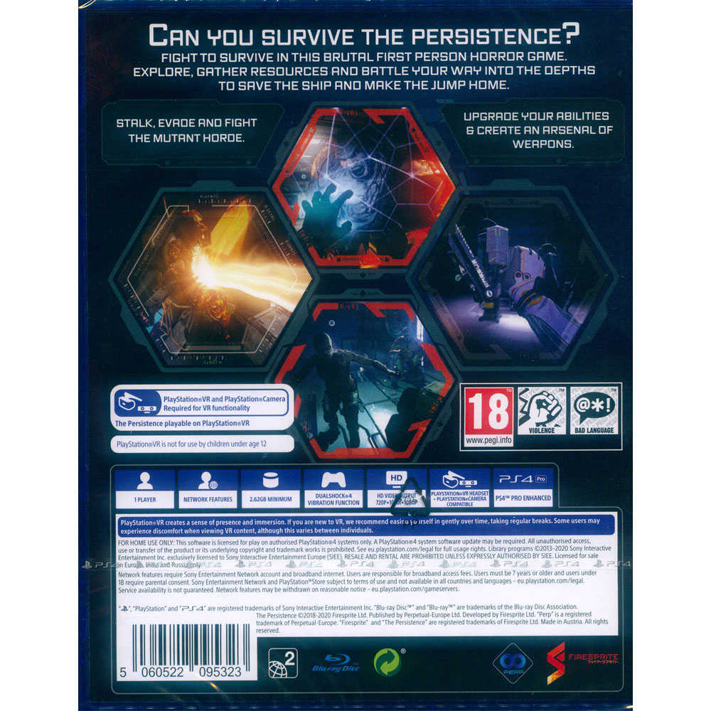 【一起玩】PS4 PSVR 堅毅號 英文歐版 The Persistence (支援VR)