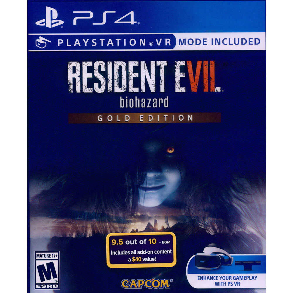 【新品瑕疵，封膜沒封好】 PS4 惡靈古堡 7 黃金版 中英日文美版 Resident Evil  biohaz