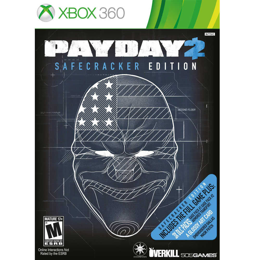 【新品瑕疵-外封膜破損】 XBOX360 劫薪日 2 保險箱大盜版 英文美版 Payday 2 SAFECRACKER