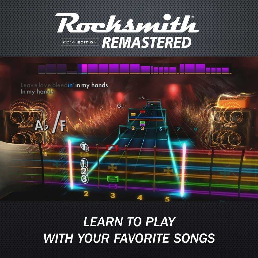 (現貨全新) PS4 搖滾史密斯 2014 重製版 英文歐版(附音源線) Rocksmith 201