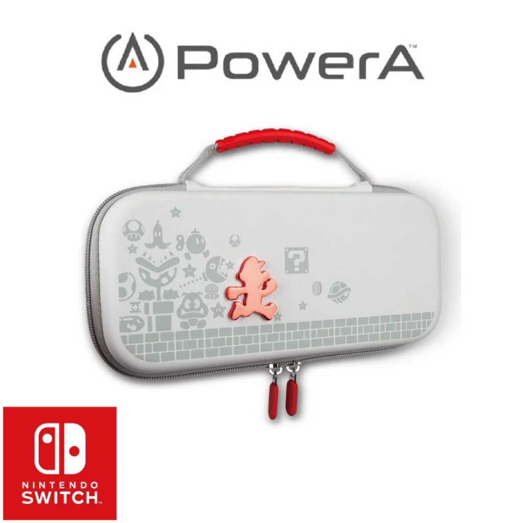 【AS電玩】PowerA NS Switch 旅行硬質保護殼《火焰瑪利歐》收納包