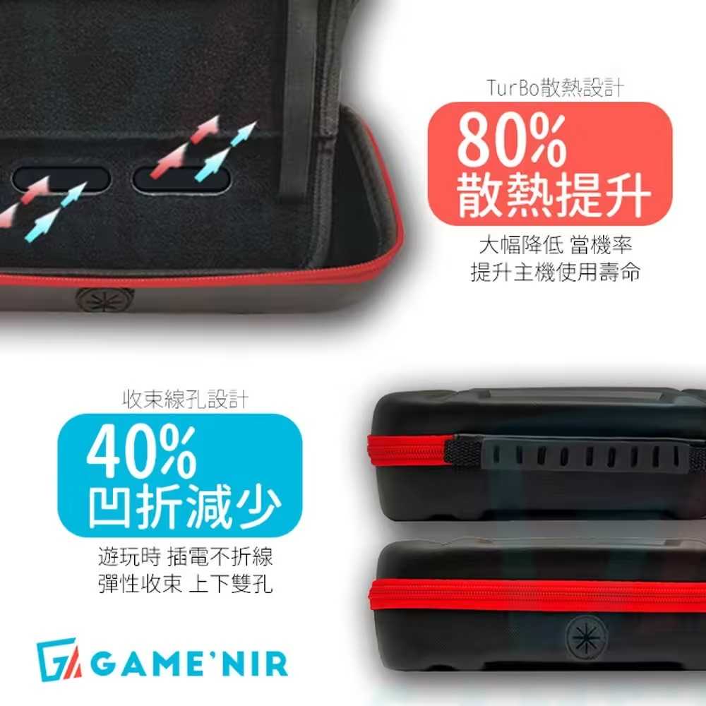 【AS電玩】GAME'NIR 電玩酒吧 Switch OLED主機 收納包 四代抗暴甲-深洋藍