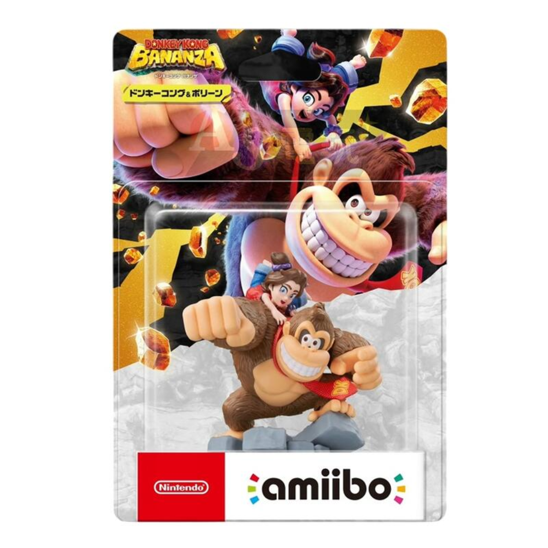 【AS電玩】 Amiibo  咚奇剛\u0026寶琳 咚奇剛 蕉力全開系列