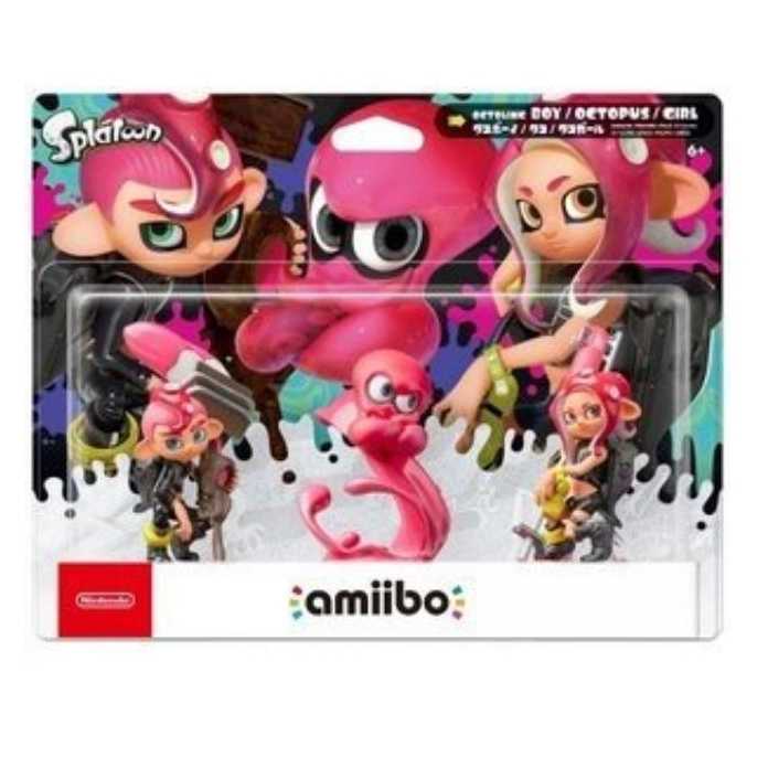 【AS電玩】現貨 NS Switch Amiibo 粉色 章魚 章魚女孩 章魚男孩 三合一組合 漆彈2 漆彈3 系列