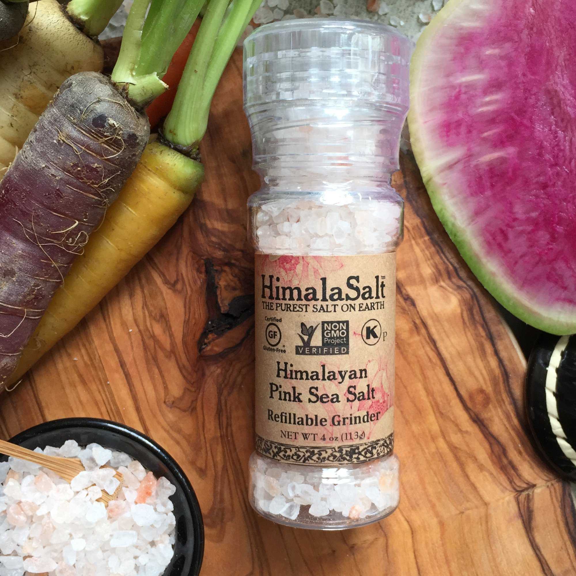 【HimalaSal】美國原裝進口 萬古流香粉紅岩鹽-研磨瓶 (113g)