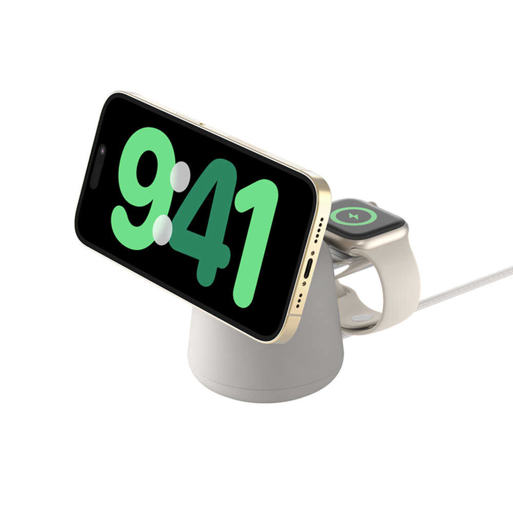Belkin BoostCharge Pro MagSafe 15W 2合1無線快速充電座 WIZ020