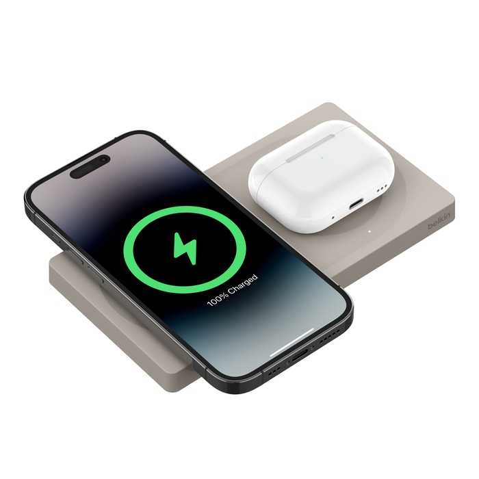 Belkin BoostCharge Pro MagSafe 2合1 15W 無線充電板 WIZ019b 蘋果認證