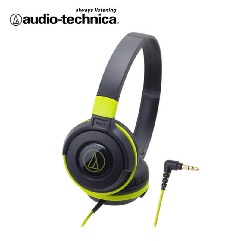 【鐵三角】ATH-S100 黑綠 輕量型耳機 SJ-11更新版 ★送收線器+皮質收納袋★