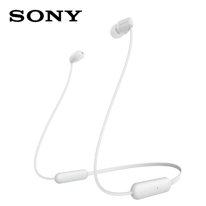【SONY】WI-C200 白色 無線藍牙入耳式耳機 續航力15H ★送絨布套
