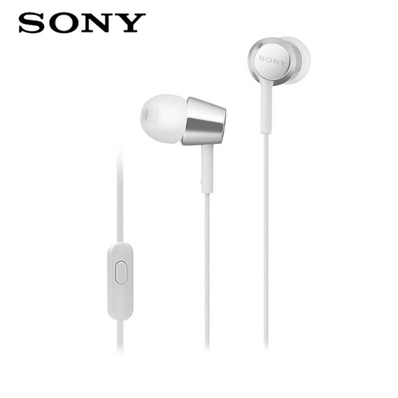 【SONY 】MDR-EX155AP 銀白 細膩金屬 耳道式耳機 線控MIC ★送收納盒