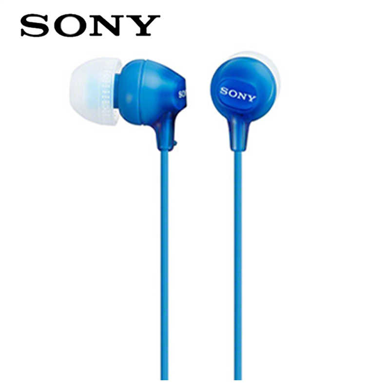 【SONY】MDR-EX15LP 藍色 耳道式耳機 時尚輕盈 ★送收納盒★
