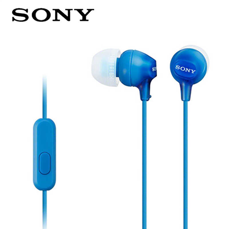 【SONY】MDR-EX15AP 藍色 線控支援智慧型手機 ★送收納盒★