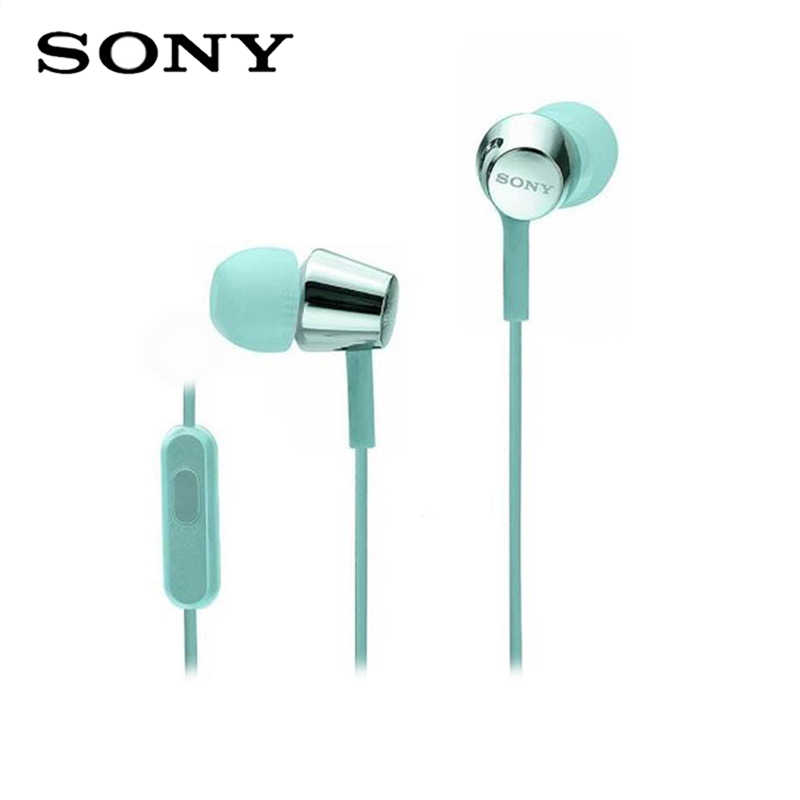 【SONY 】MDR-EX155AP 淺藍 細膩金屬 耳道式耳機 線控MIC ★送收納盒