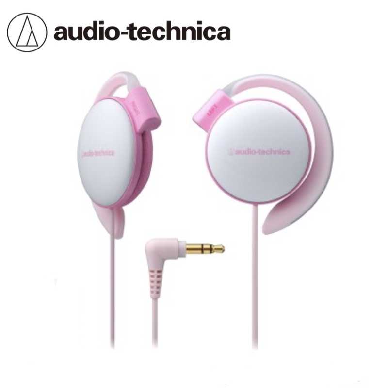 【鐵三角】ATH-EQ500 淺粉色 耳掛式耳機 超輕量款22g ★送收線器