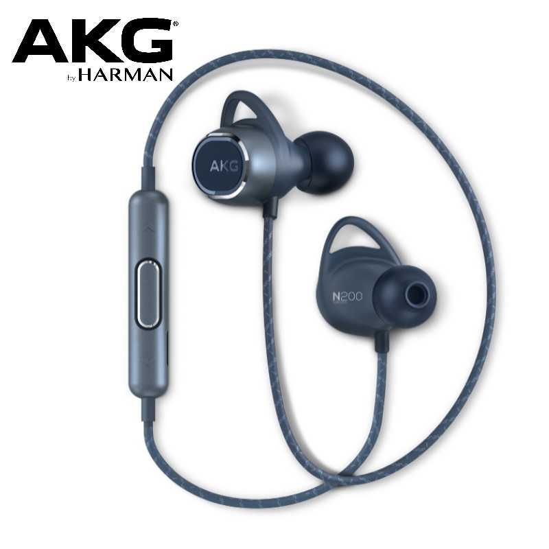 【AKG】N200 WIRELESS 藍色 無線藍牙耳機 8Hr續航力 磁吸設計 ★免運★贈收納盒