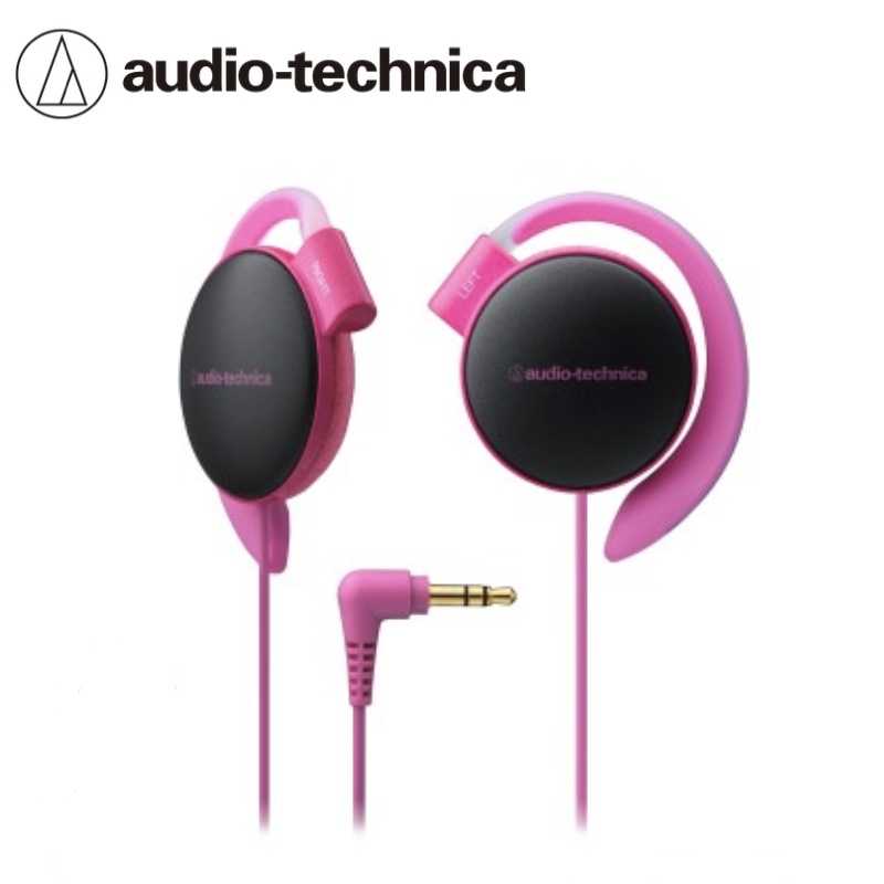 【鐵三角】ATH-EQ500 桃粉色 耳掛式耳機 超輕量款22g ★送收線器