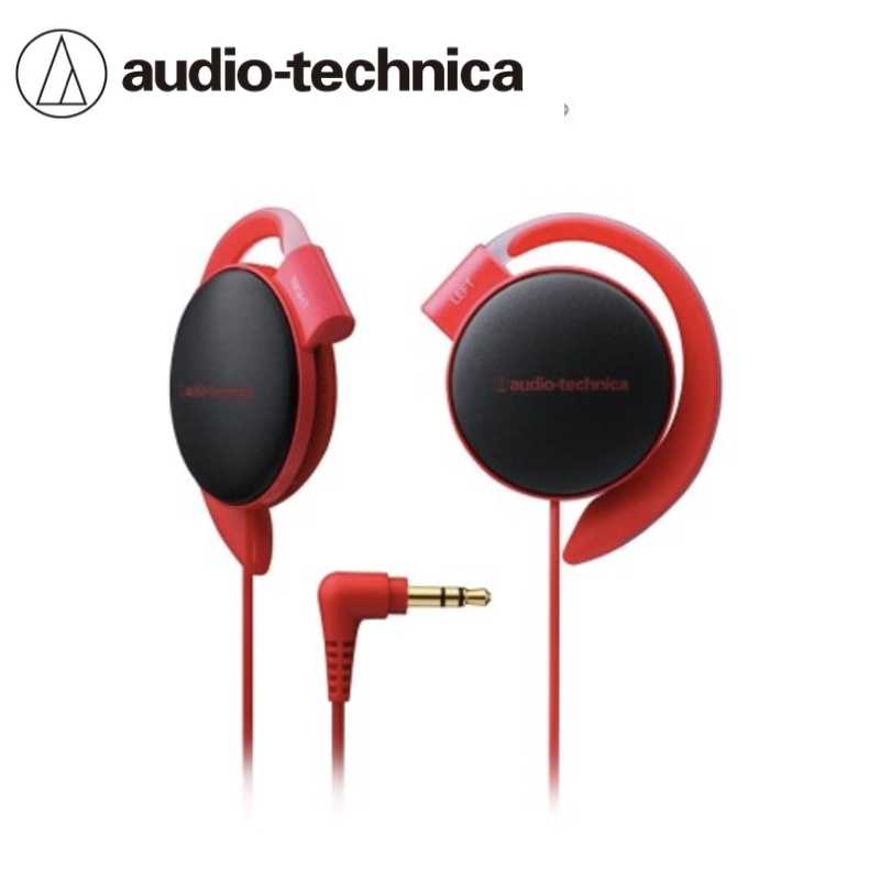 【鐵三角】ATH-EQ500 紅色 耳掛式耳機 超輕量款22g ★送收線器
