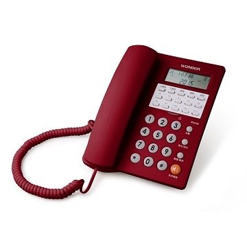 一件速撥~【WONDER旺德】10組記憶來電顯示有線電話WT-07