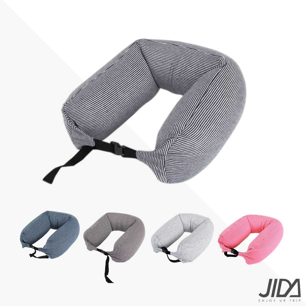 JIDA 日式簡約微粒子U型護頸枕 65cmX16cm