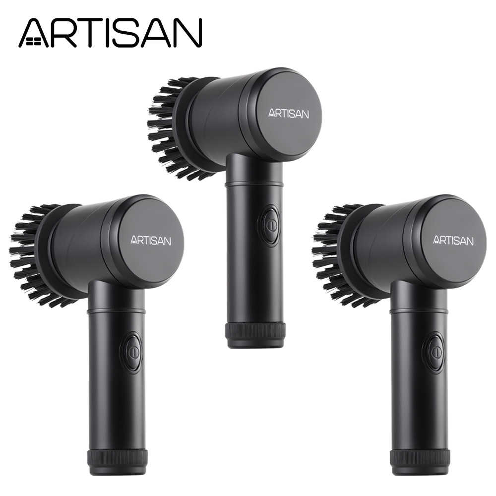 《3入組》【ARTISAN】黑旋風電動清潔刷(電池式) CB100B(原廠)