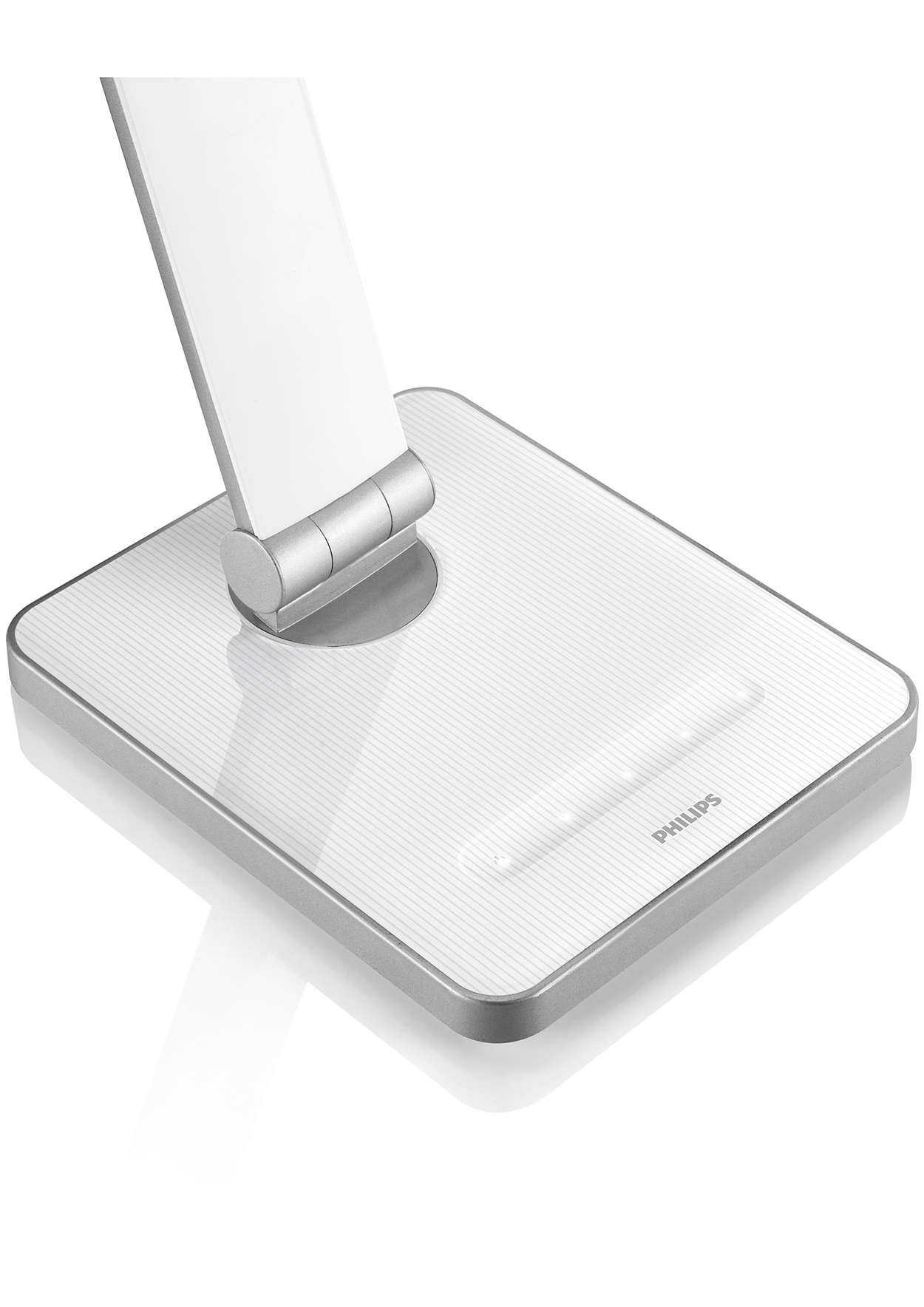 【飛利浦 PHILIPS】CALIPER晶皓LED桌燈檯燈-白色(71666)