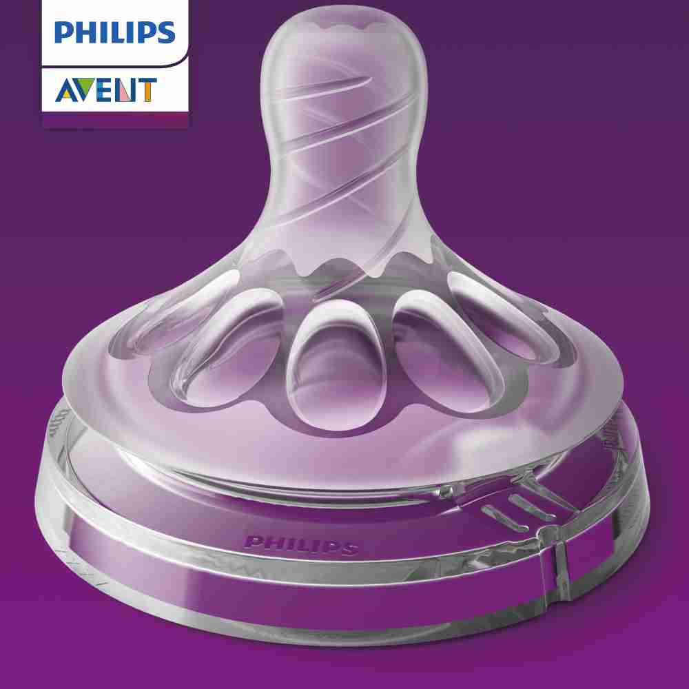 【PHILIPS AVENT】親乳感防脹氣奶嘴雙入裝 可調速 3M+ SCF655/23(SCF655/23)