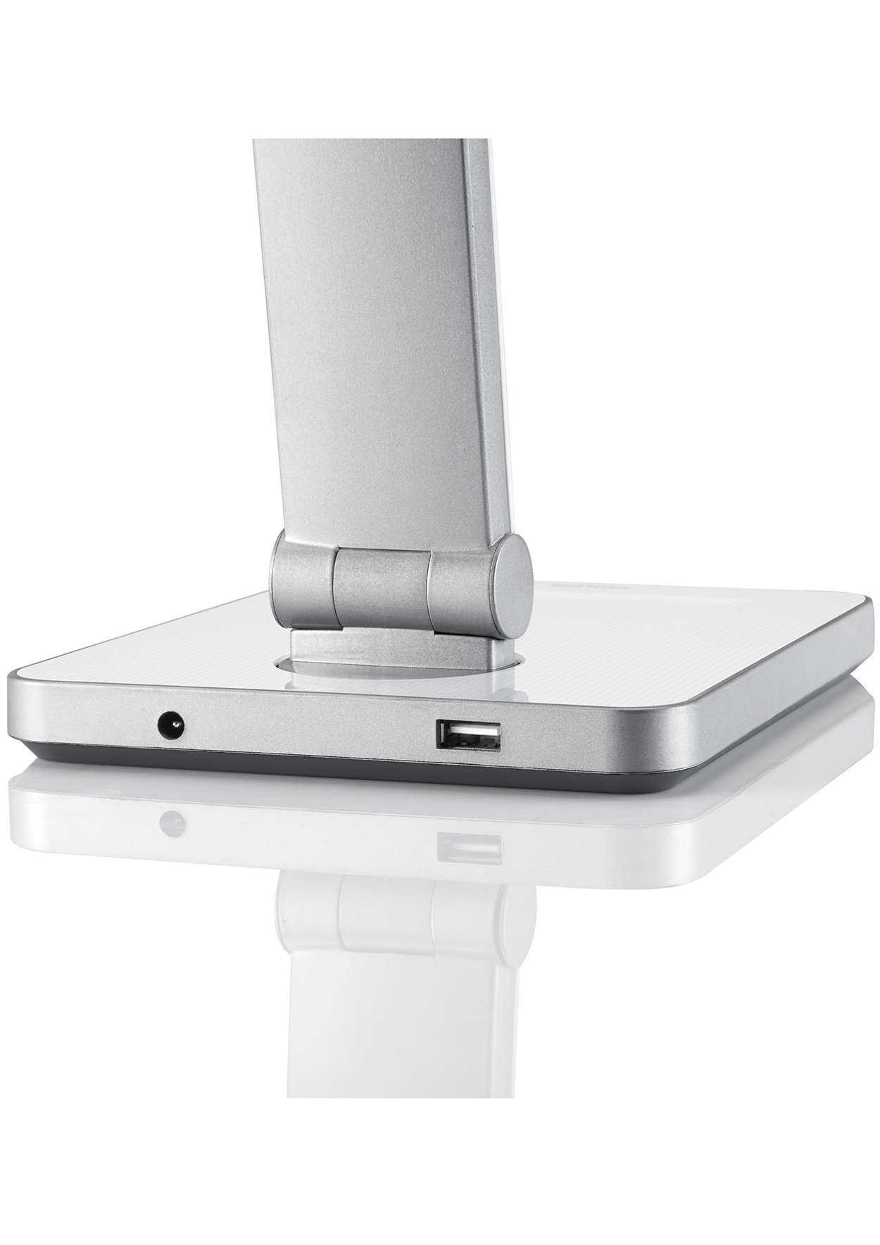 【飛利浦 PHILIPS】CALIPER晶皓LED桌燈檯燈-白色(71666)